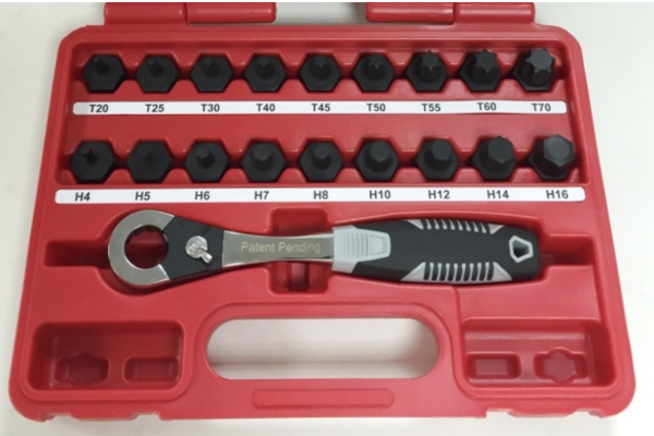 19pcs 3/8inch Dr. Low Profile Bit Socket Set