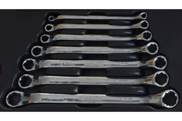 7pcs 45° Anti-Slip Double Ring Wrench Set